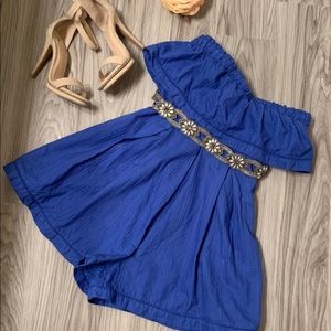 Free People Royal Blue Romper XS